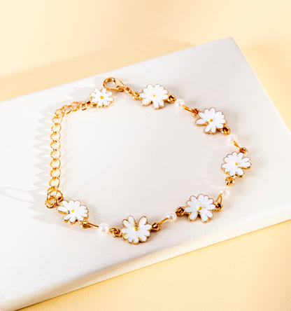 Daisy Flower Bracelet for Women