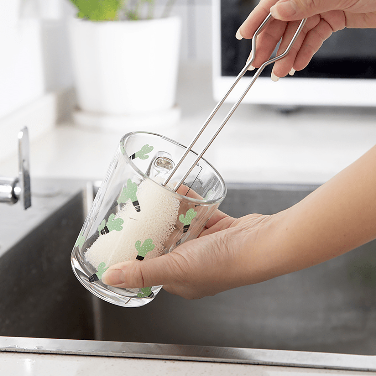 2 - Pack Extra Long Sponge Bottle Brush Cleaner for Thermos - fabufabu design store