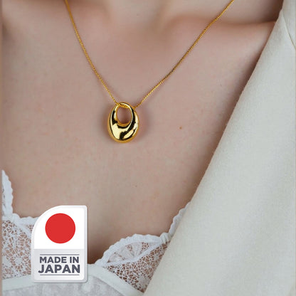 Mini Hoop Ring Pendant Necklace