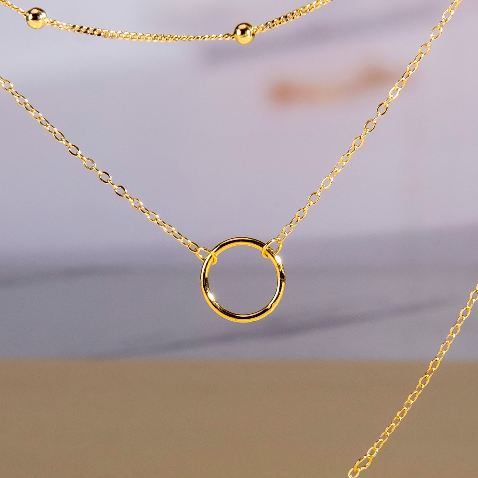 Silver layered choker necklace from Fabufabu, crafted in S925 sterling silver with elegant, delicate design.