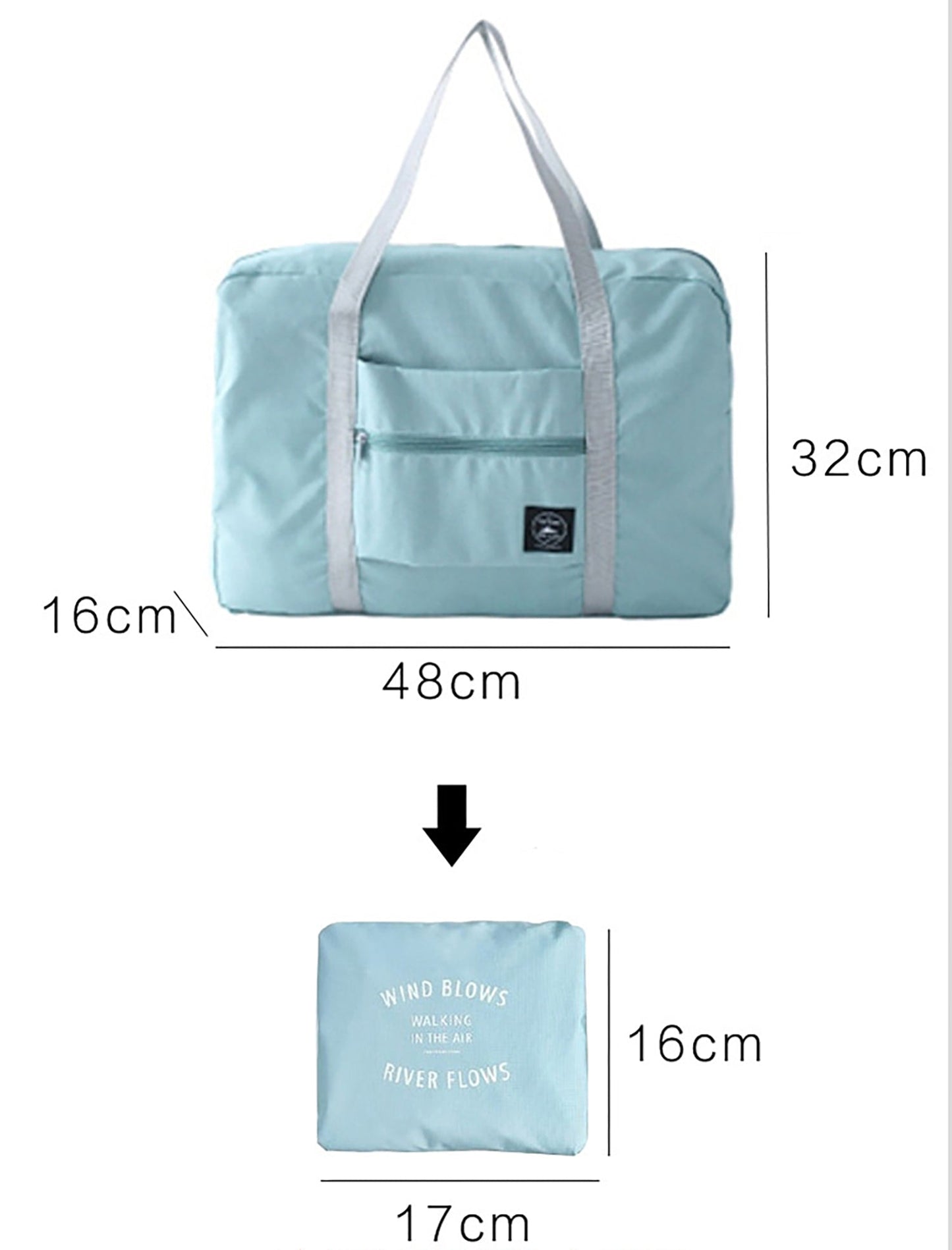 2pack Foldable Travel Duffel Bag with Fixed on the Trolley Case - fabufabu design store