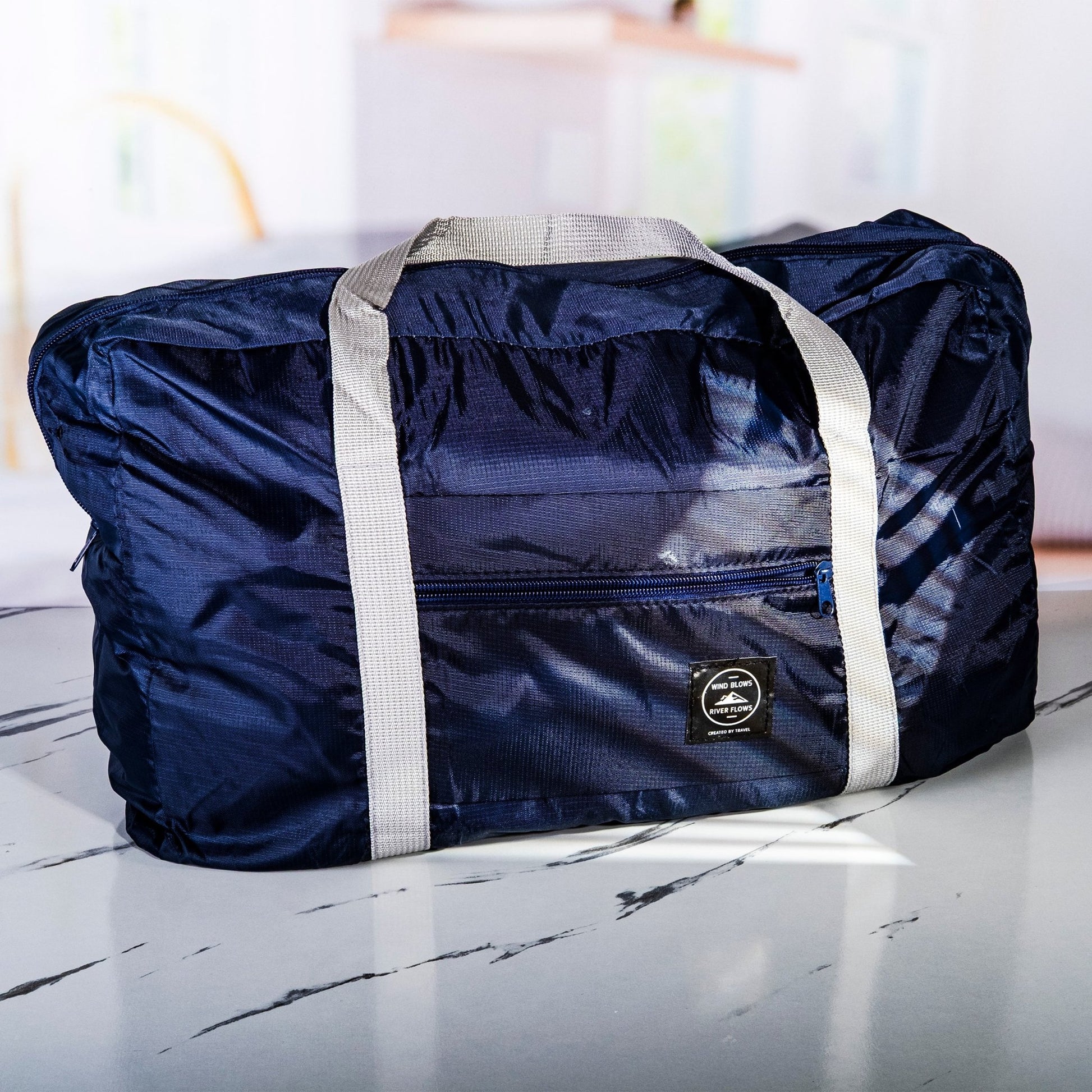 2pack Foldable Travel Duffel Bag with Fixed on the Trolley Case - fabufabu design store