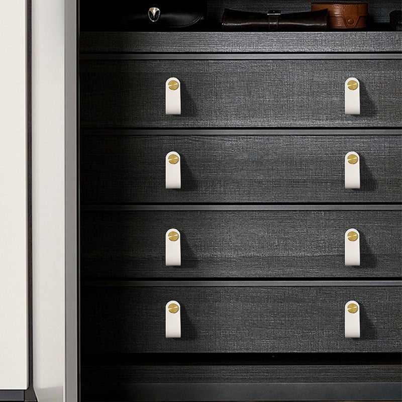 2pcs Drawer Knob Pull Leather Handle - fabufabu design store