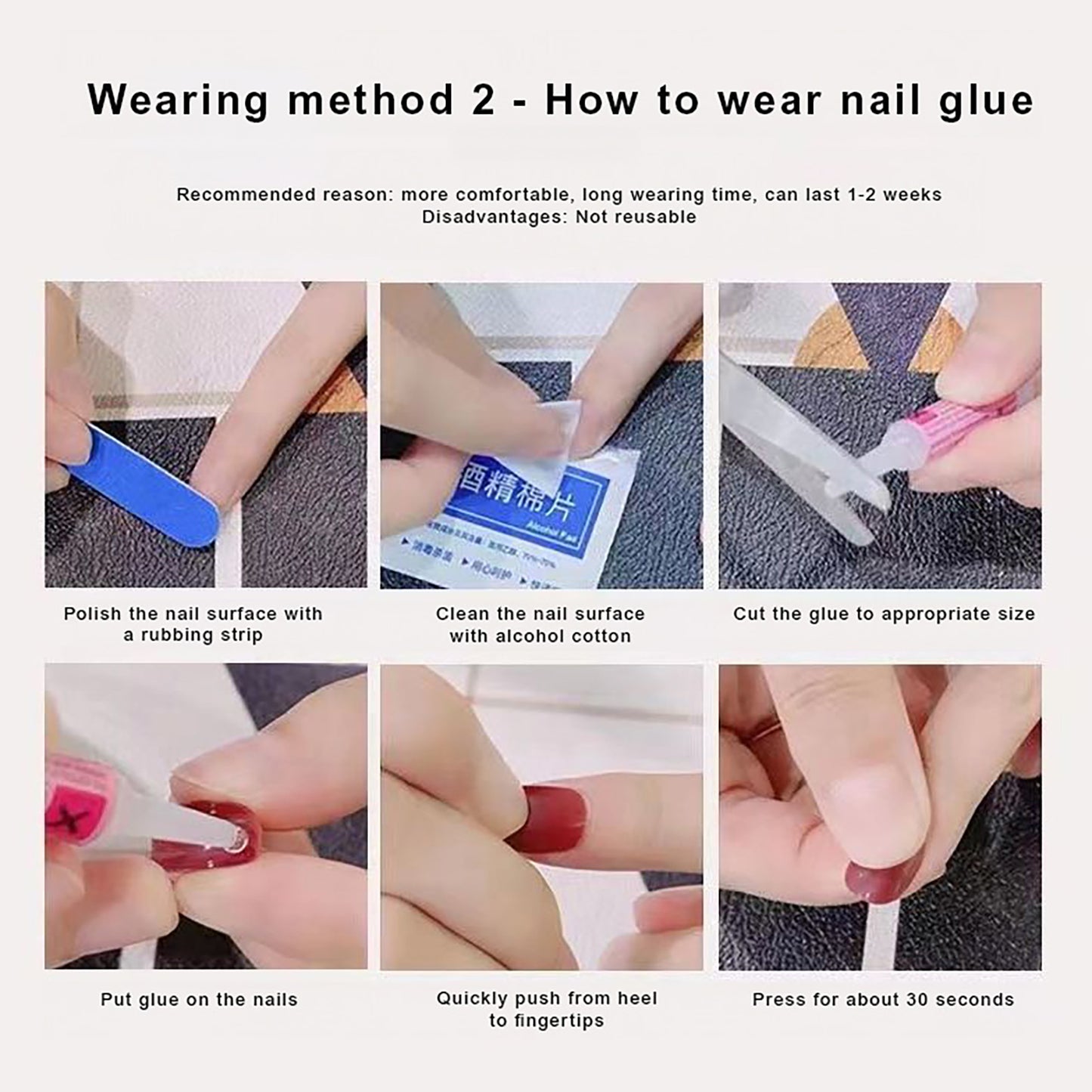 Reusable 3d Press On Nails