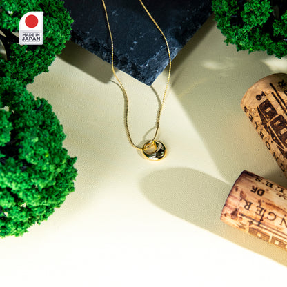 Mini Hoop Ring Pendant Necklace