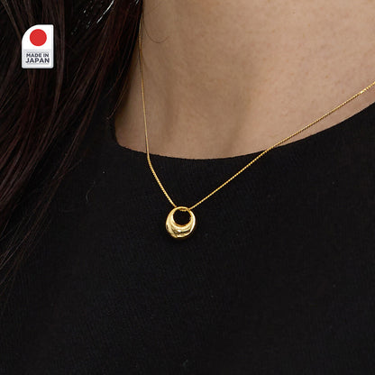 Mini Hoop Ring Pendant Necklace