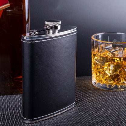 8 Oz Leak Proof Stainless Steel Pocket Hip Flask - fabufabu design store