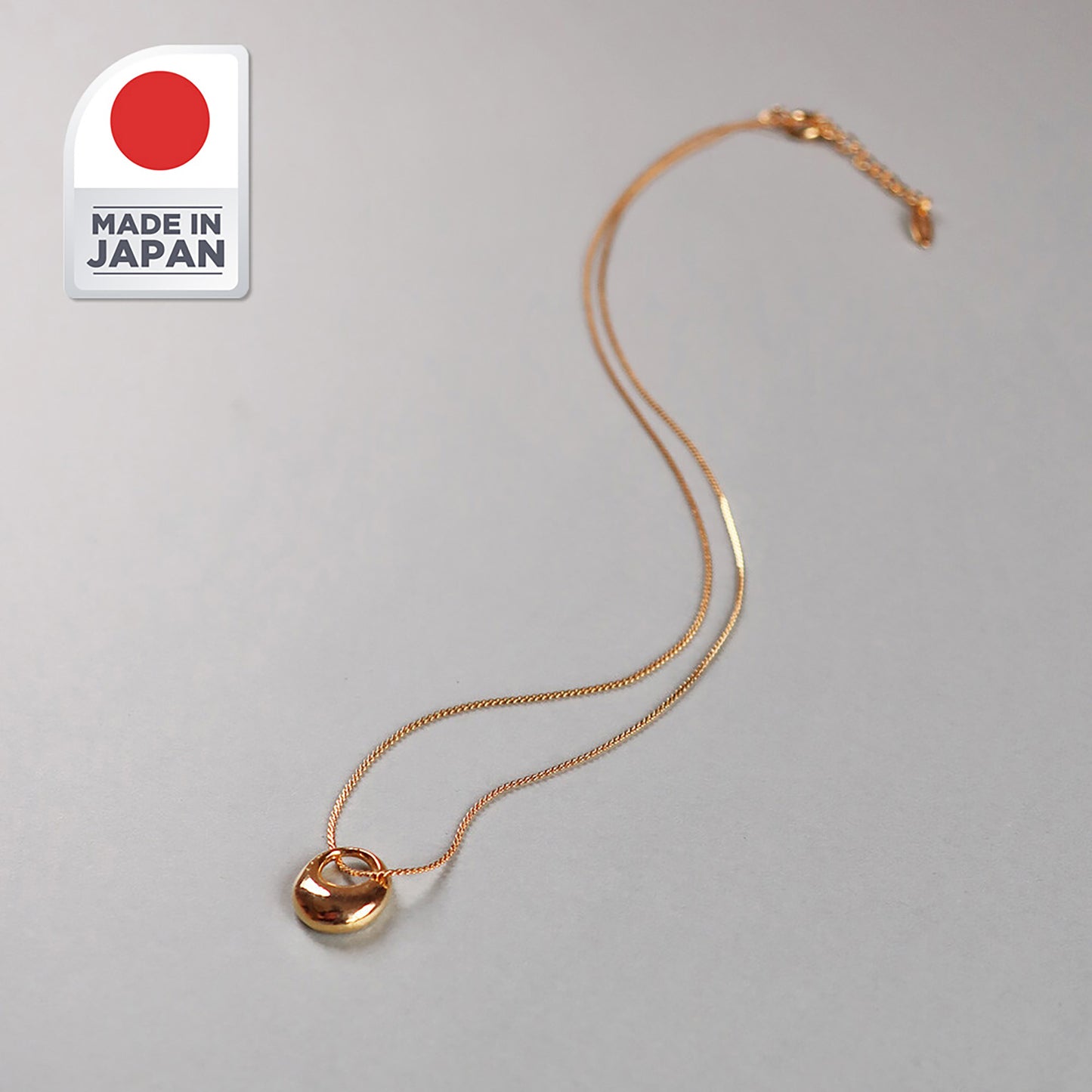 Mini Hoop Ring Pendant Necklace