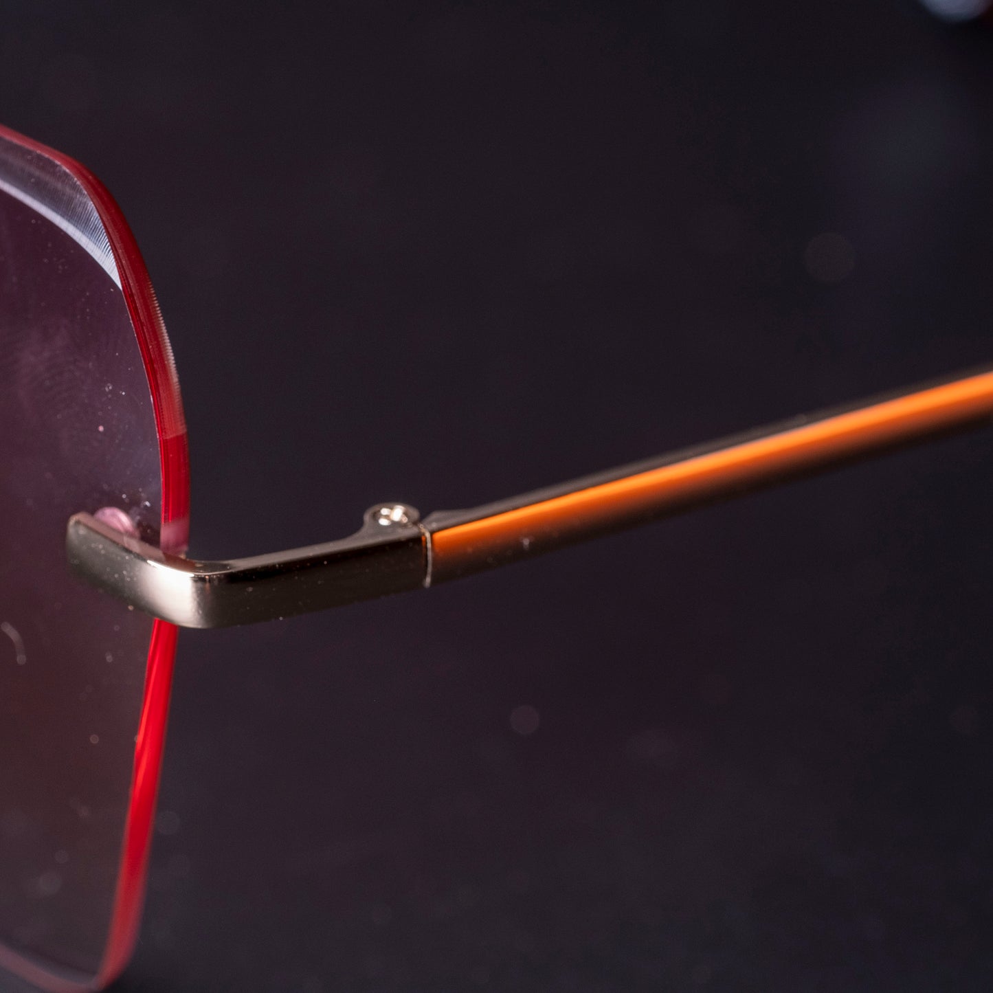 Oversized Rimless Diamond Cutting Lens Sunglasses - fabufabu design store