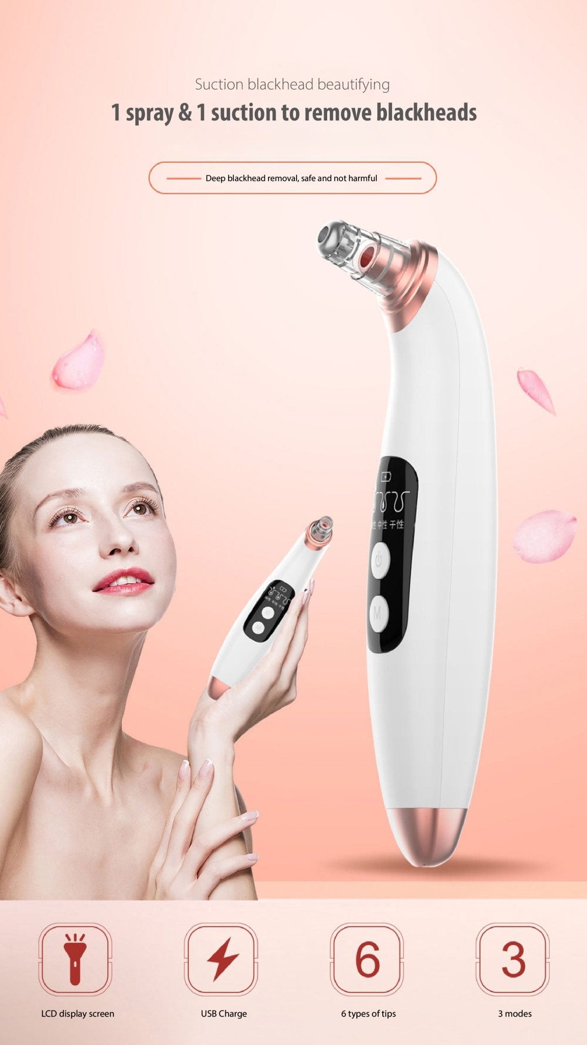Blackhead Remover Tools Electric Pore Vacuum Extractor - fabufabu design store