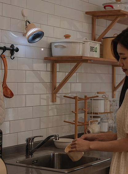 Camping fan with LED Lantern - fabufabu design store