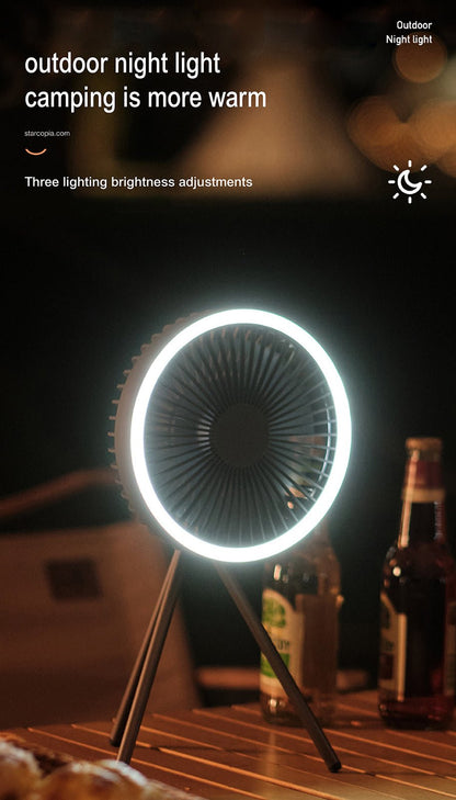 Camping fan with LED Lantern - fabufabu design store