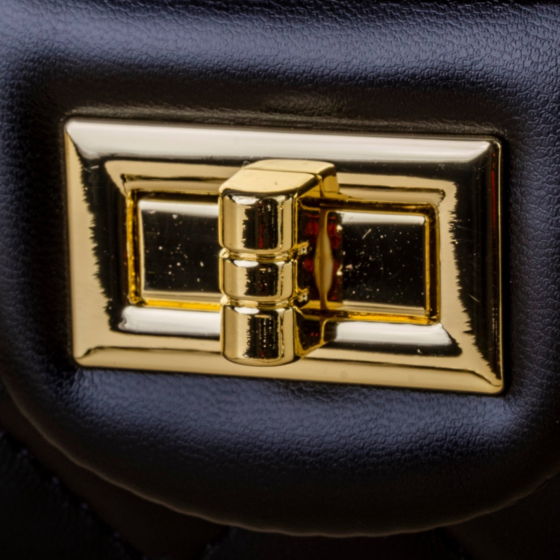 Cowhide leather gold ball chain handbag - fabufabu design store