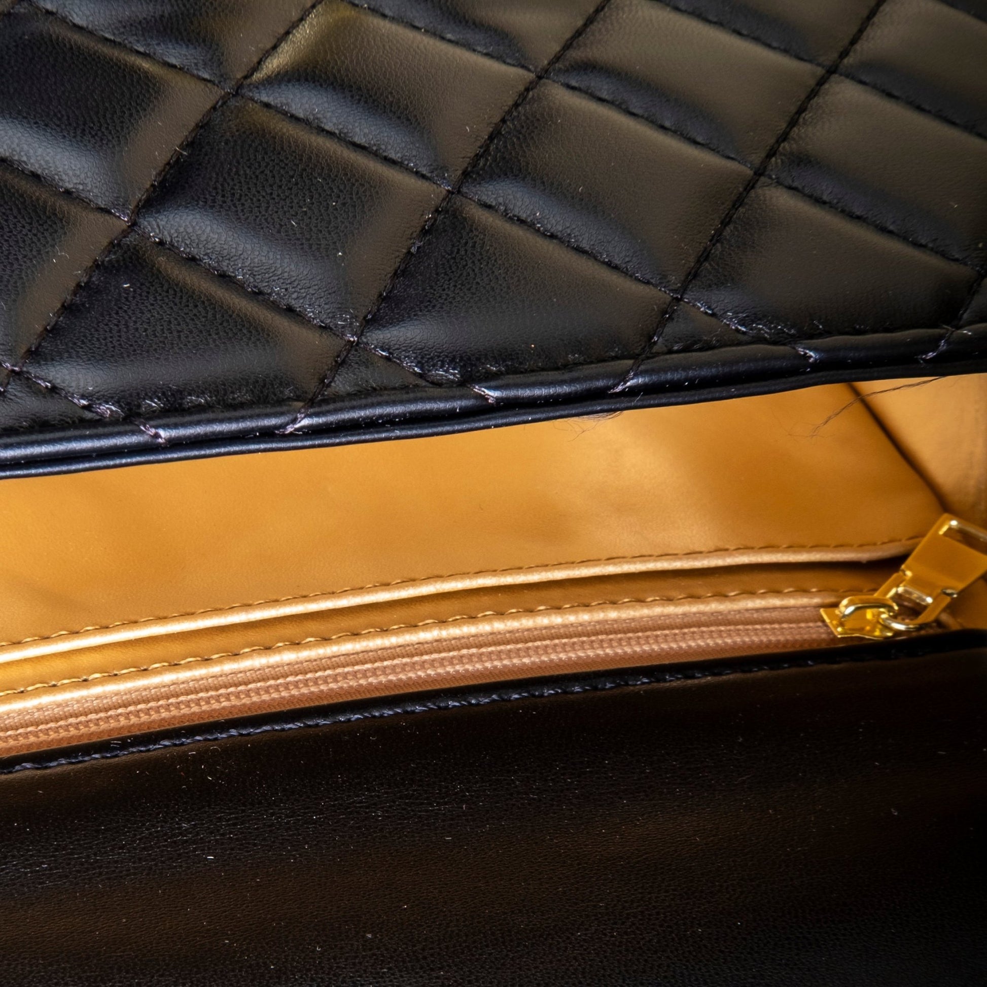 Cowhide leather gold ball chain handbag - fabufabu design store