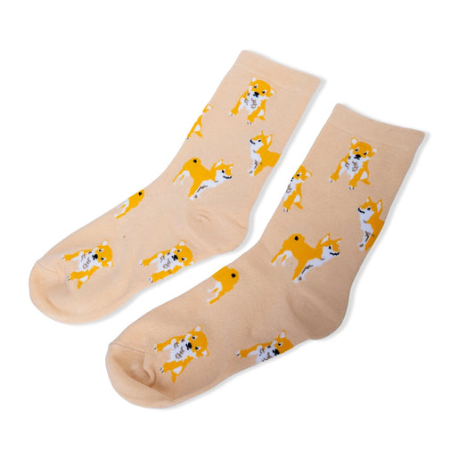 Cute Novelty Dog Patterned Socks Lady & Men - fabufabu design store