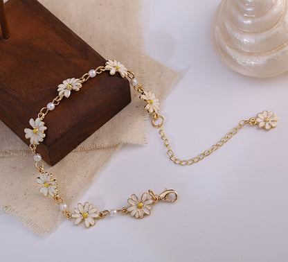 Daisy Flower Bracelet for Women - fabufabu design store