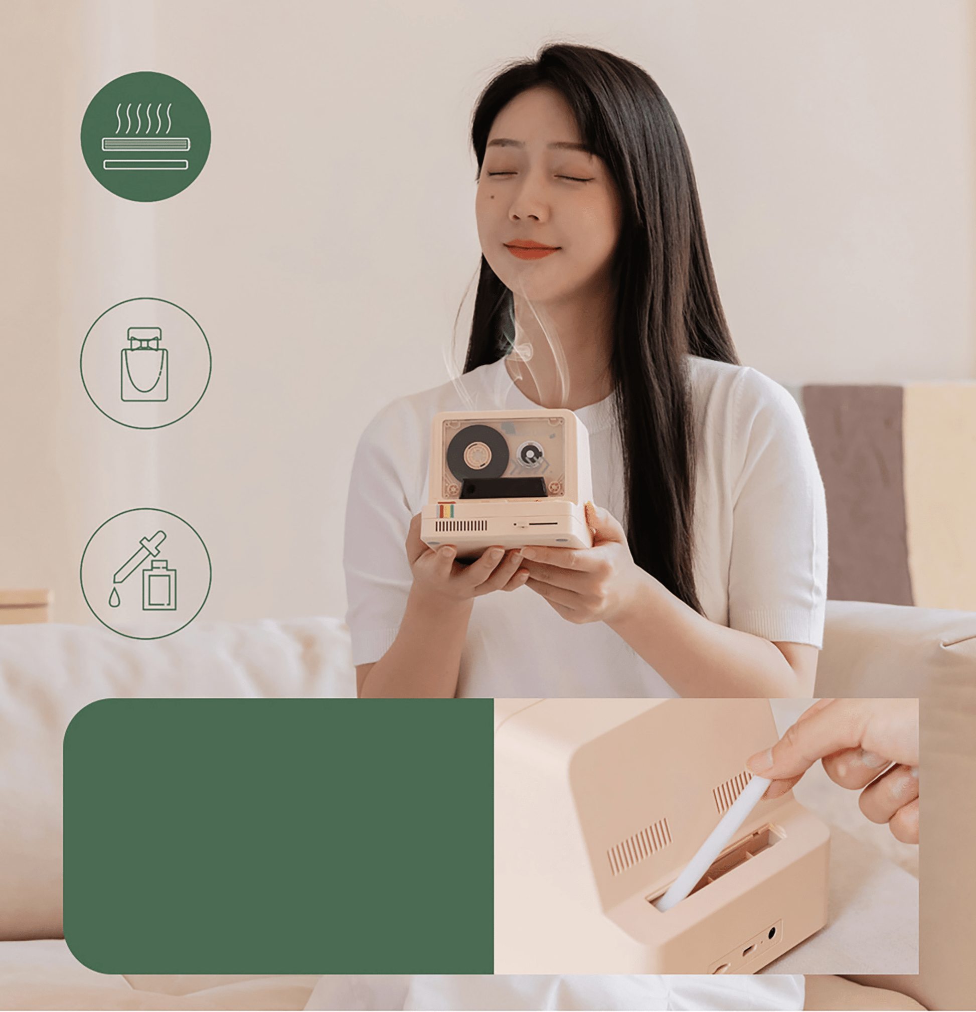 Desk Bluetooth Cassette Player Portable Stereo Tape Retro Bluetooth Speaker - fabufabu design store