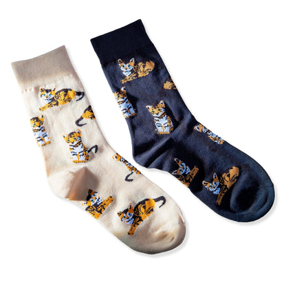 Fabufabu Cute Novelty Cat Patterned Socks Lady & Men - fabufabu design store