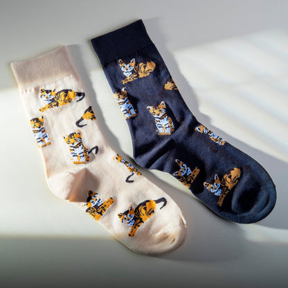 Fabufabu Cute Novelty Cat Patterned Socks Lady & Men - fabufabu design store