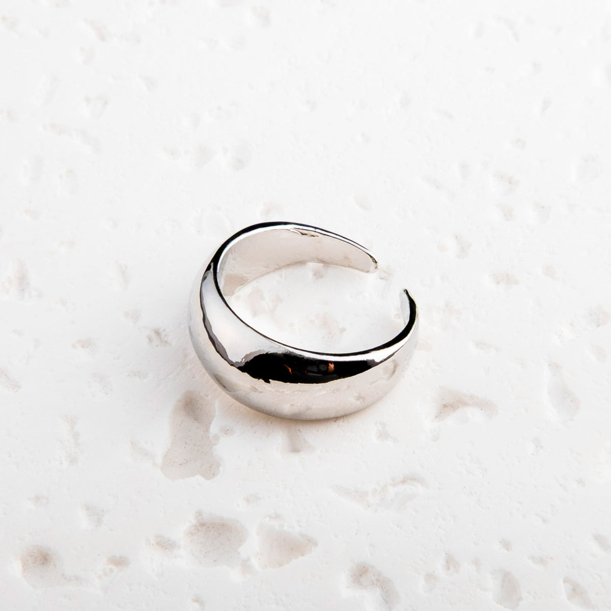 Fabufabu Gold-plated Silver-plated Alloy Dome Chunky Rings - fabufabu design store