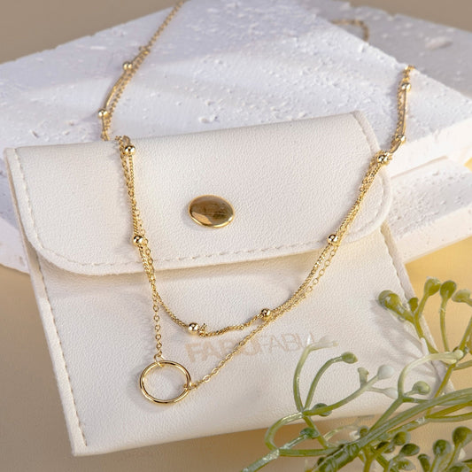 Fabufabu Layered Choker Necklace S925 Sterling Silver Jewelry - fabufabu design store