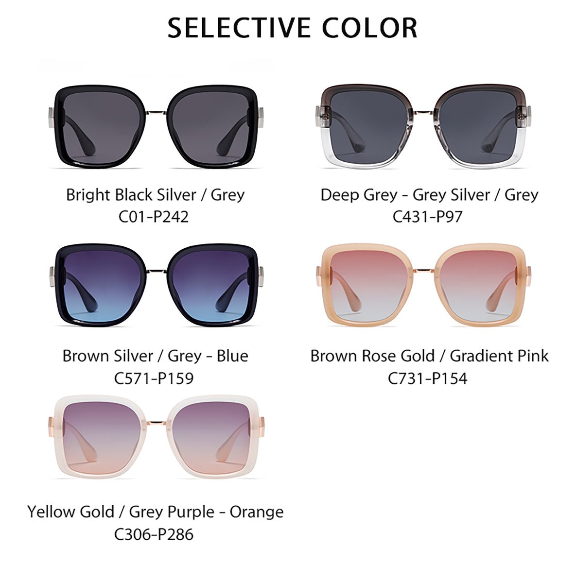 Fabufabu Oversized Square Sunglasses - fabufabu design store