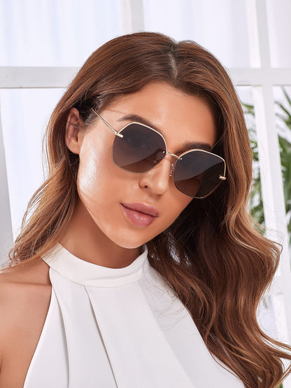 Hipster Hexagonal Polarized Sunglasses - fabufabu design store