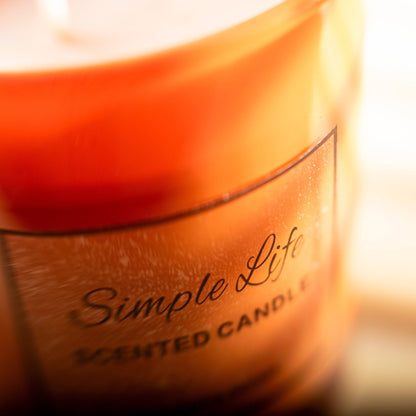 Luxury Sun Orange Tropical Mango Scented Candles 200g - fabufabu design store