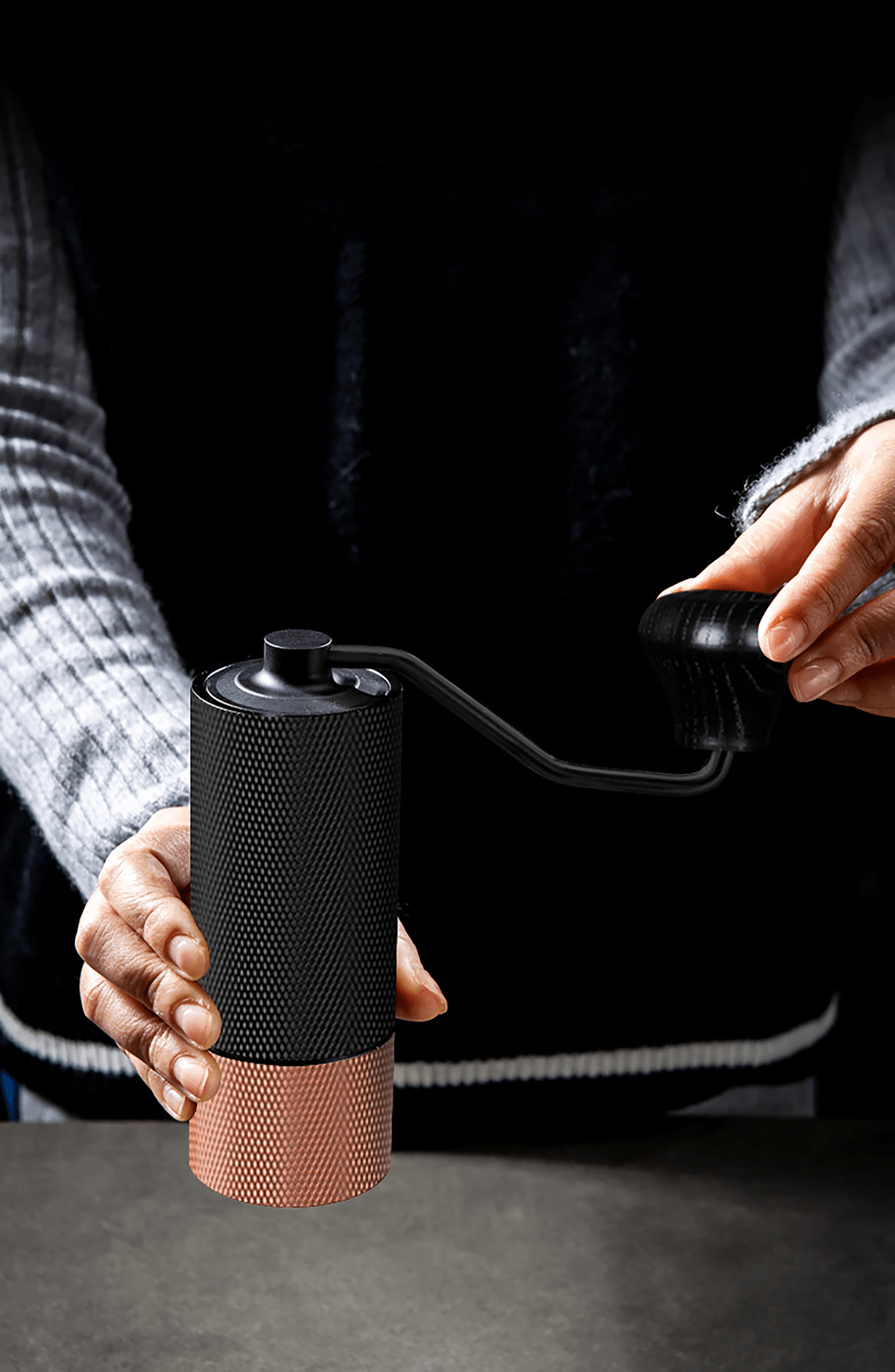 Manual Coffee Grinder Capacity 25g with CNC Stainless Steel Conical Burr - fabufabu design store