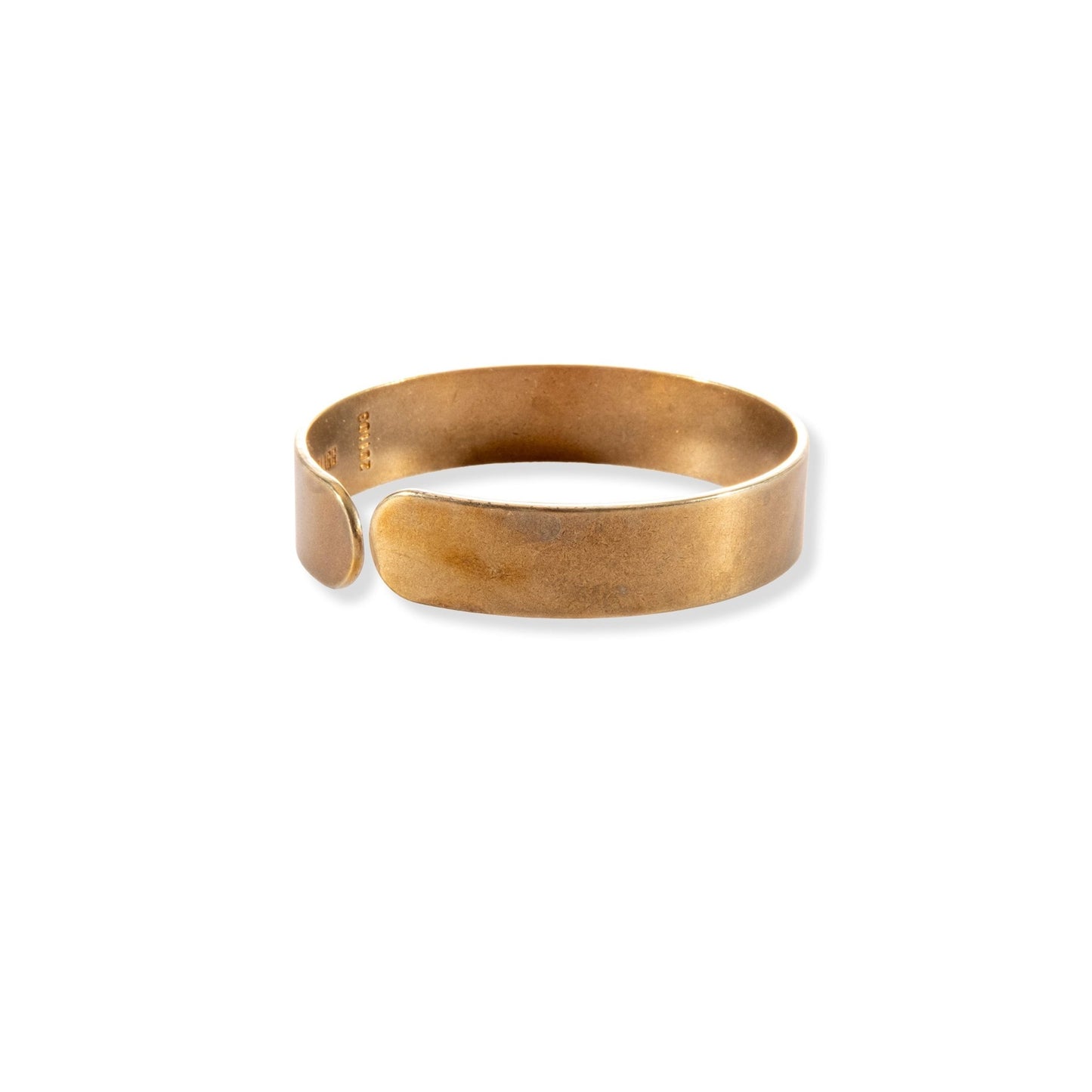 Men Raw Brass Open Bangle - fabufabu design store