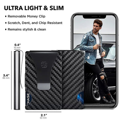 Minimalist Wallet for Men RFID Blocking - fabufabu design store