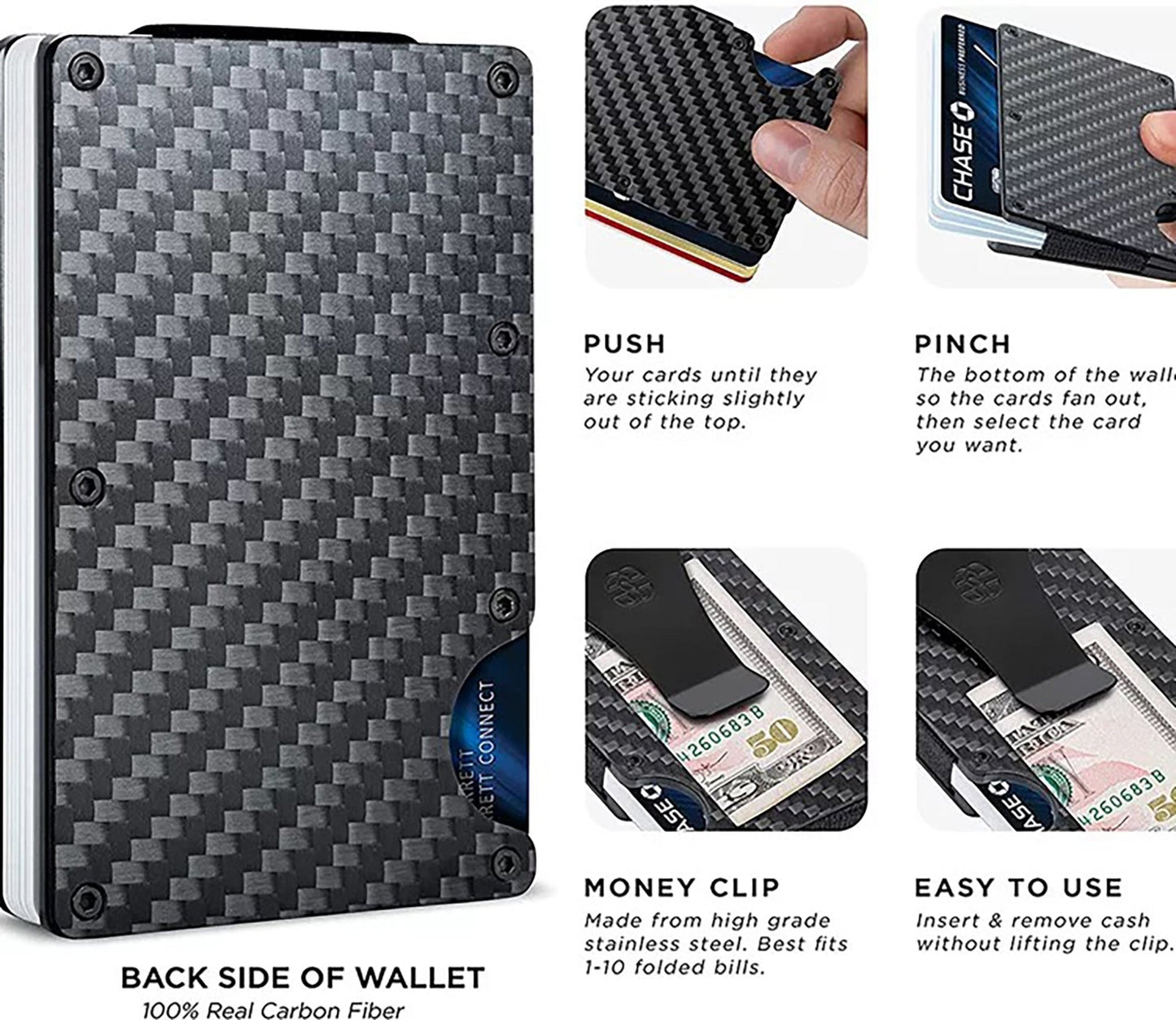 Minimalist Wallet for Men RFID Blocking - fabufabu design store
