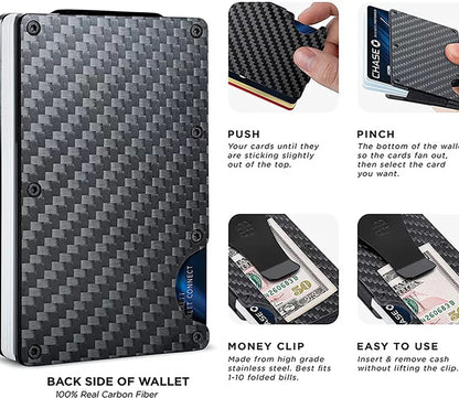 Minimalist Wallet for Men RFID Blocking - fabufabu design store