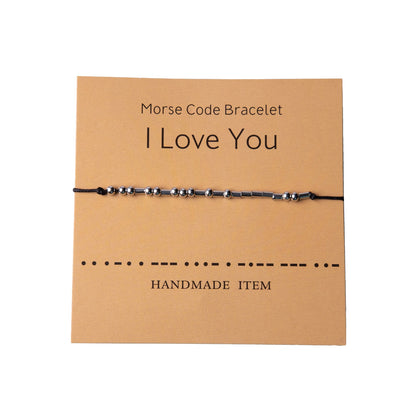 Morse Code Bracelet Couple Distance Matching - fabufabu design store