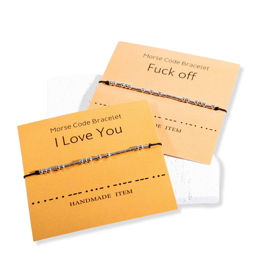 Morse Code Bracelet Couple Distance Matching - fabufabu design store