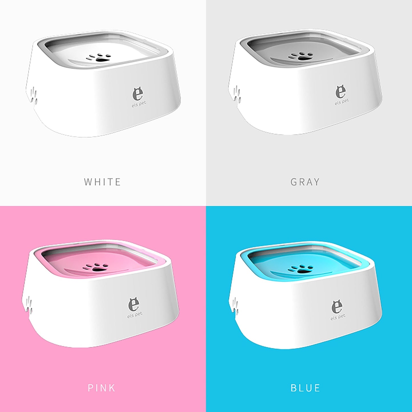 Pet Water Bowl No Drip Slow Water Feeder for Dogs & Cats - fabufabu design store