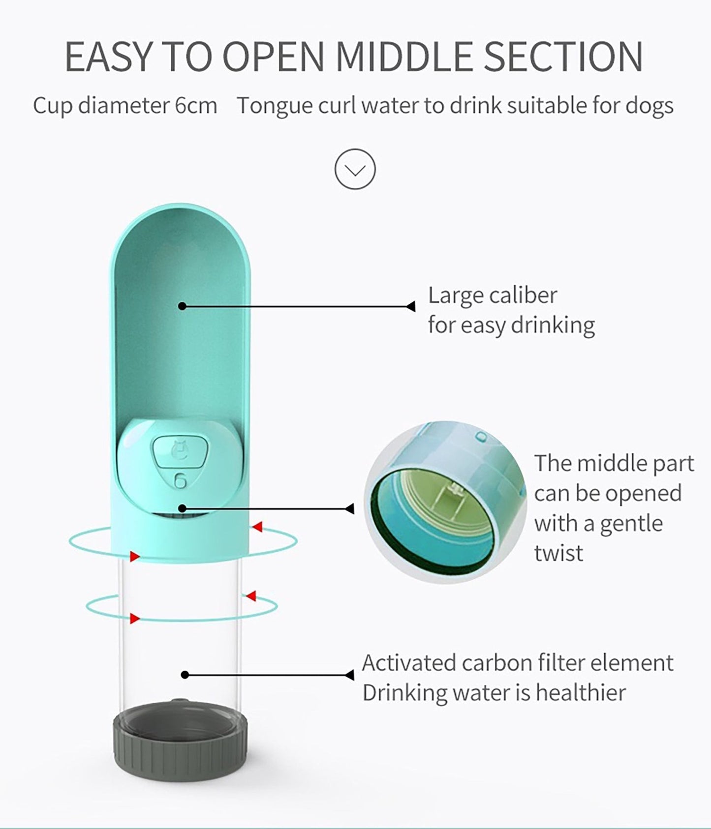 Portable Water Bottle for Pets - fabufabu design store