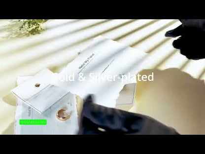 Fabufabu 鍍金/鍍銀合金圓頂粗款戒指