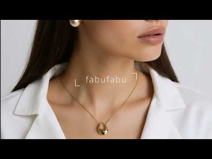 Mini Hoop Ring Pendant Necklace