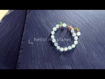 Jewelry 8mm Glass Charm Bracelet