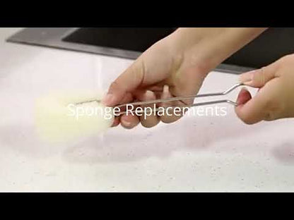2-Pack Extra Long Sponge Bottle Brush Cleaner for Thermos