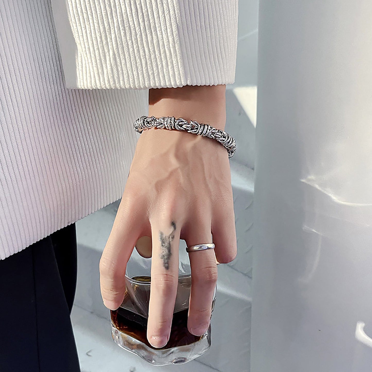 Pure Titanium Chain Bracelet - fabufabu design store