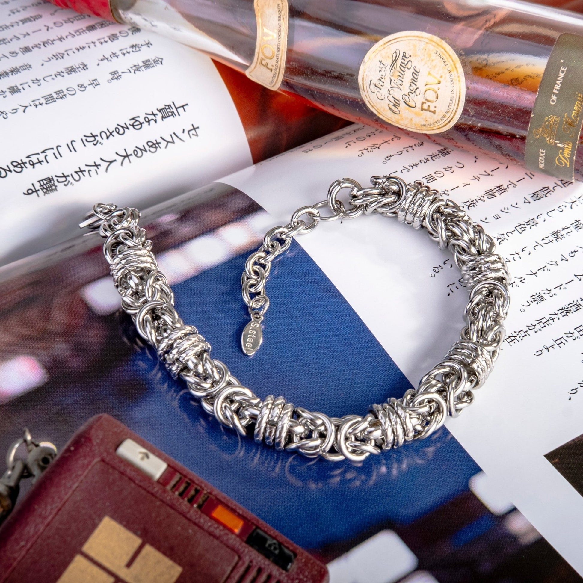 Pure Titanium Chain Bracelet - fabufabu design store
