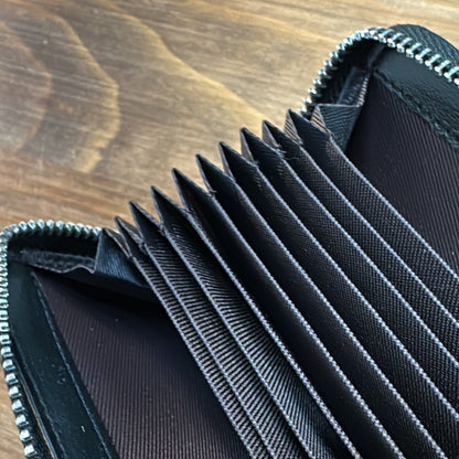 RFID Zip cowhide Card Holder Wallet - fabufabu design store