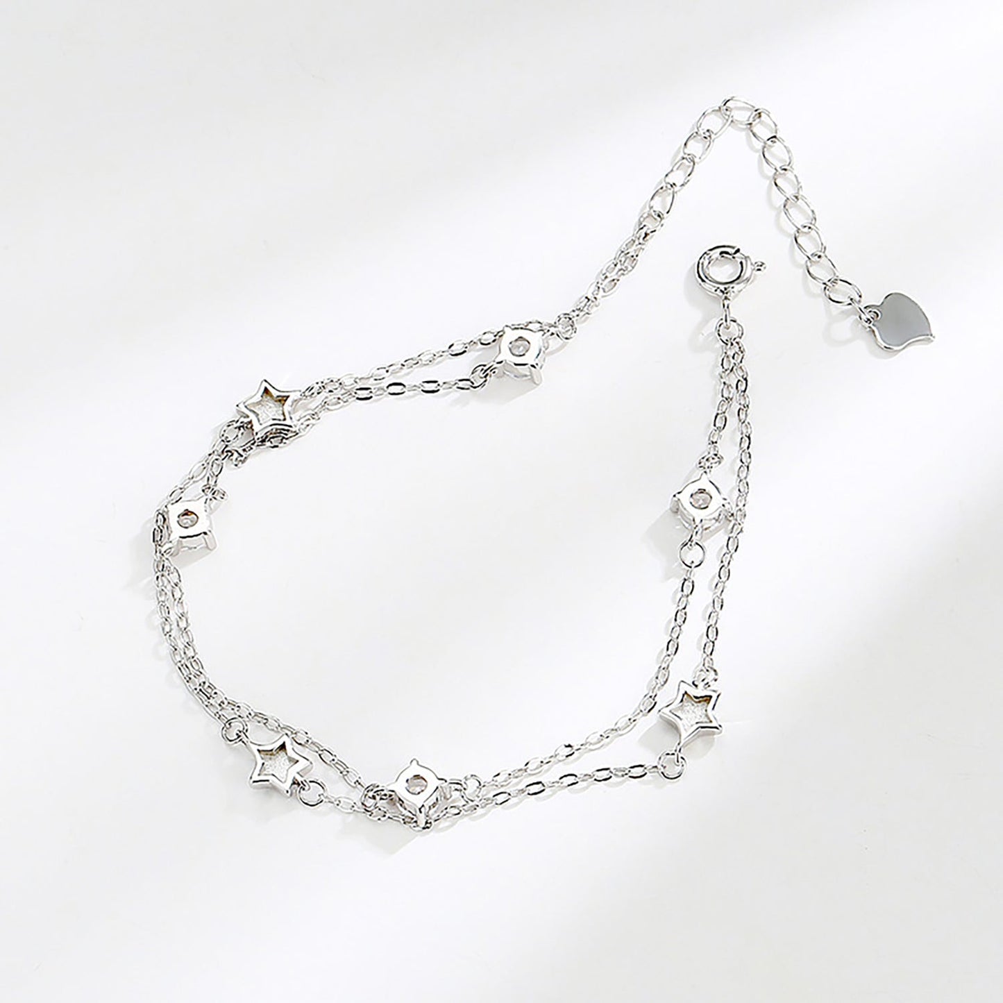 S925 Sterling Silver Stars Bracelet - fabufabu design store