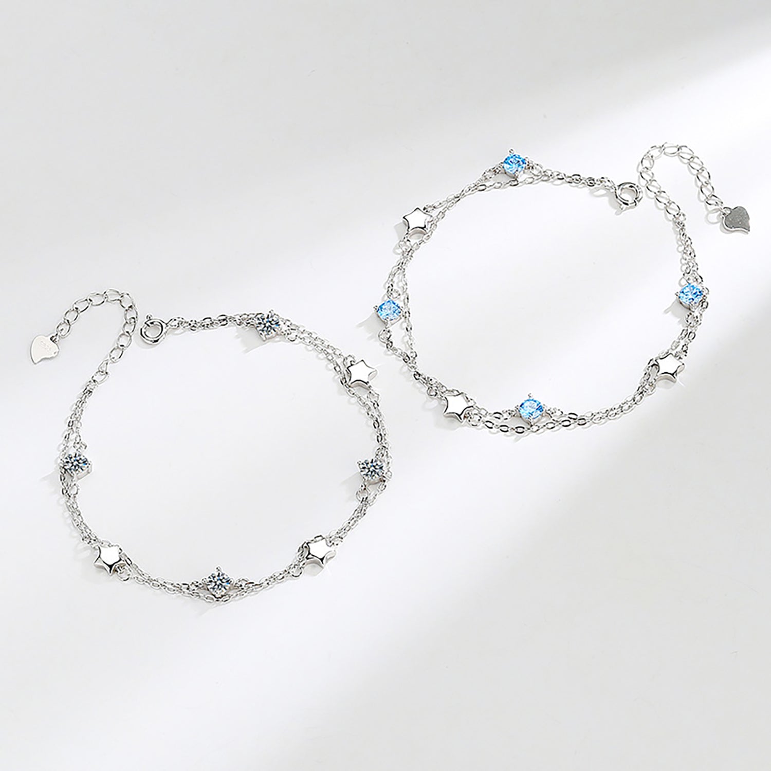 S925 Sterling Silver Stars Bracelet - fabufabu design store