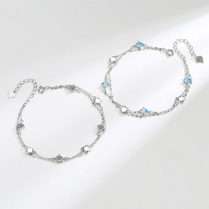 S925 Sterling Silver Stars Bracelet - fabufabu design store