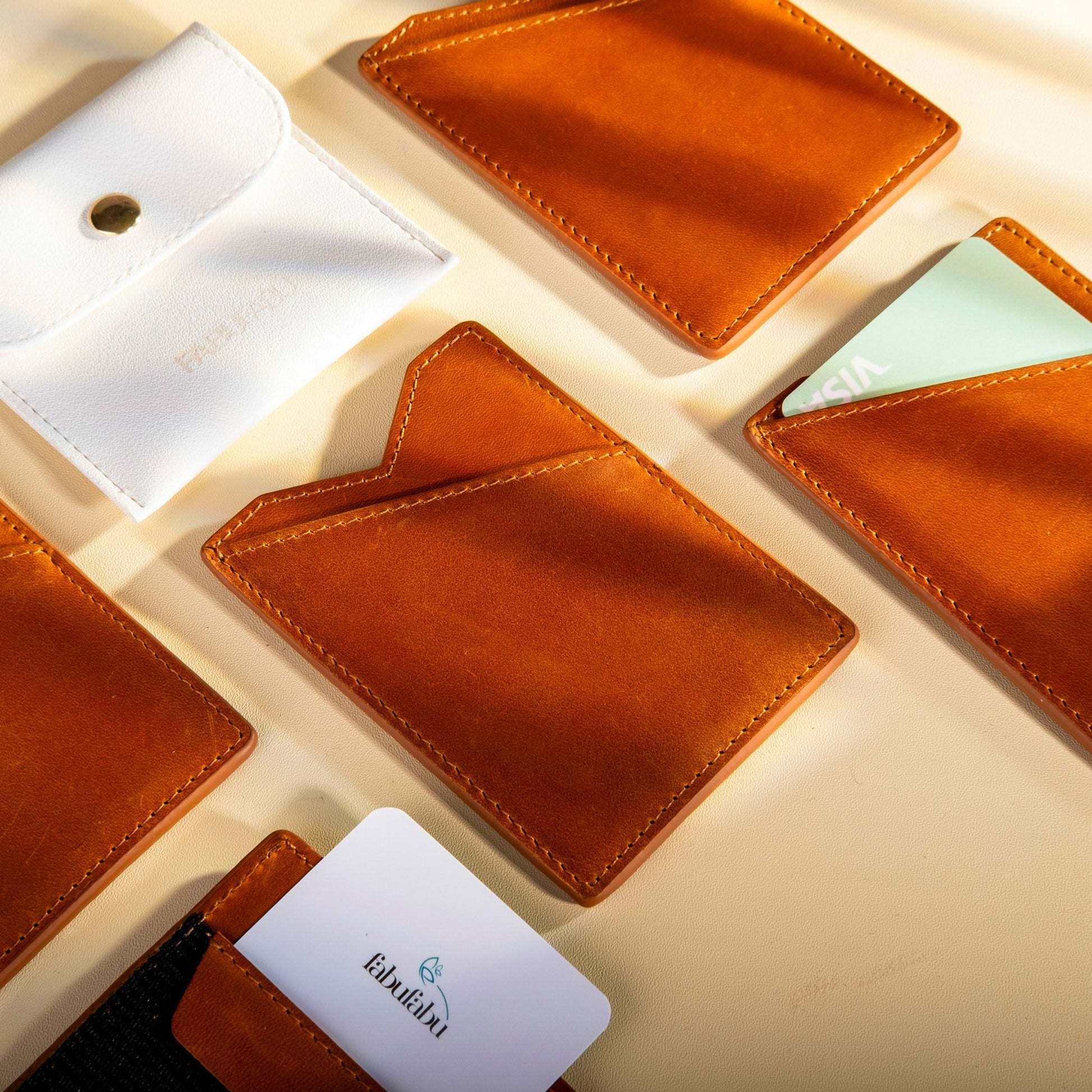 Slim Minimalist Front Pocket Leather Wallets - fabufabu design store