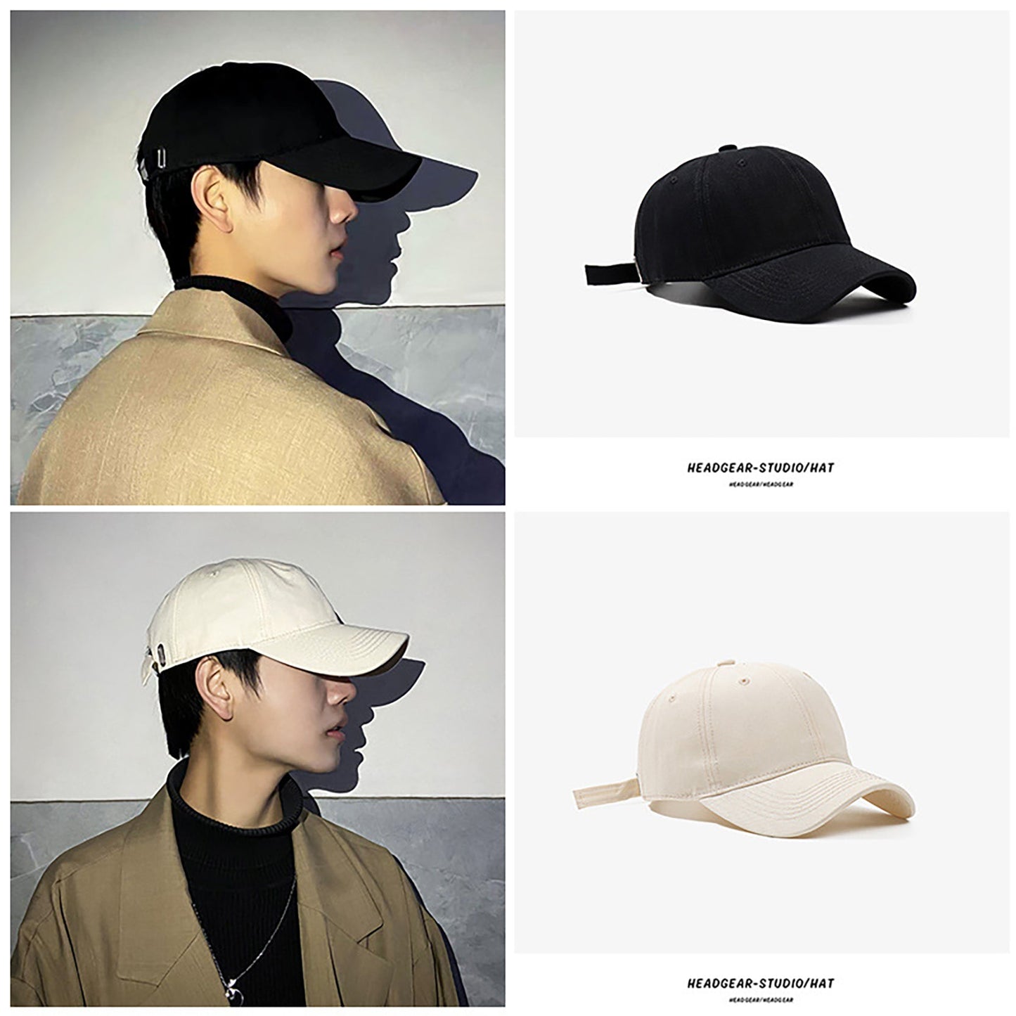 solid color simple baseball cap - fabufabu design store