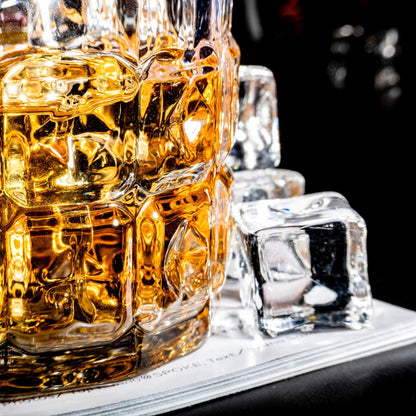 Square Diamond Whiskey Glasses Set of 2 - fabufabu design store